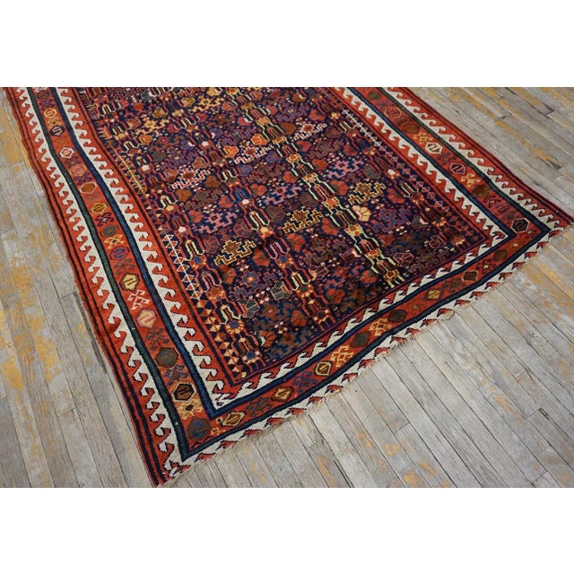 Persian 19th Century W Persian Sauj Bulak Carpet For Sale - Image 3 of 12