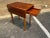 Mid 20th Century Pair of Vintage American Traditional Style Solid Cherry with 1 Drawer Pembroke Drop Leaf Tables For Sale - Image 9 of 11