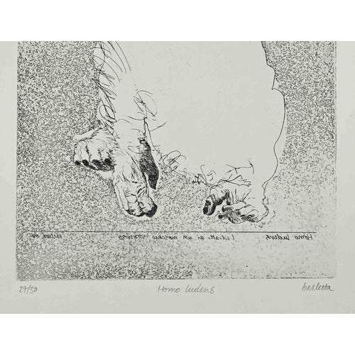 Etching, realized by sergio barletta in 1960s. Hand-signed in the lower right. Edition of 50. Excellent condition. Sergio...