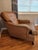 Late 20th Century St. Timothy Tufted Tan Leather Library Lounge Chair For Sale - Image 10 of 12