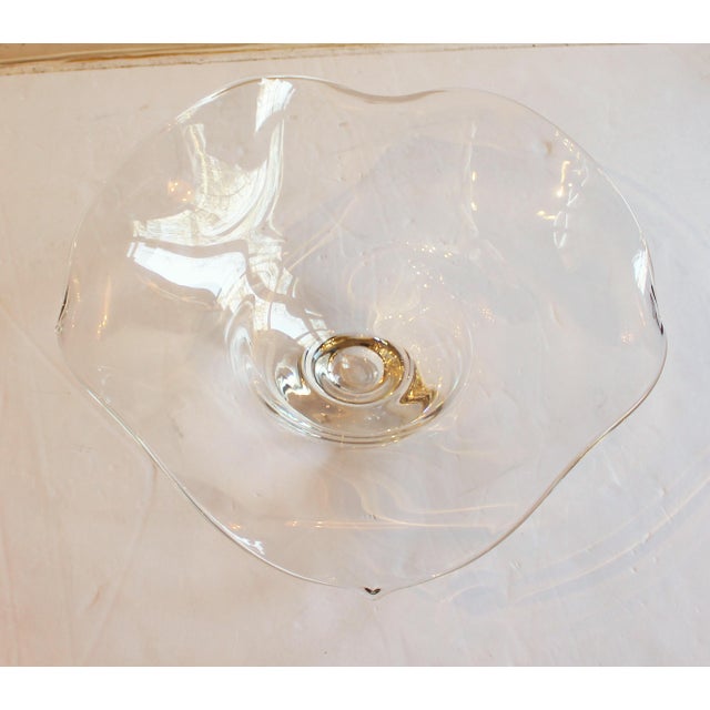 Massive Scale Steuben Custom Made Centerpiece Bowl, made in 2008 or just before for a 50th Wedding Anniversary. Similar to...