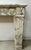 Gray Louis XVI Style Fireplace in White Carrara Veined Marble, 19th Century For Sale - Image 8 of 16