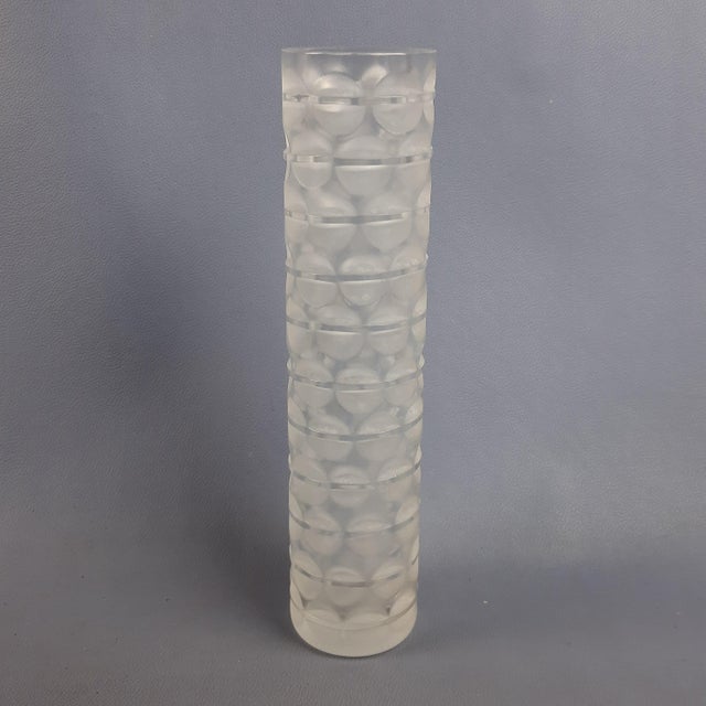 Crystal Column Vase from Peill & Putzler, 1970s For Sale - Image 14 of 14