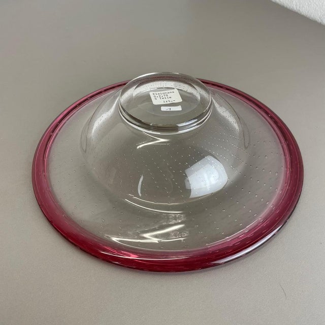 German Glass Bowl by Karl Wiedmann for WMF, 1960s For Sale - Image 15 of 18
