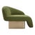 Kaia Modern Green Boucle Left Arm Accent Chair For Sale
