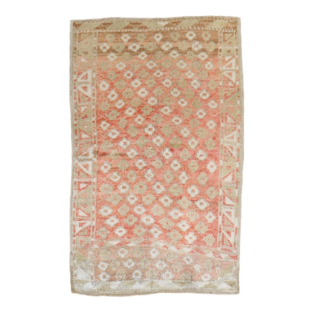 Early 20th Century Angora Wool Anatolian Rug - 3'8" x 5'8" For Sale