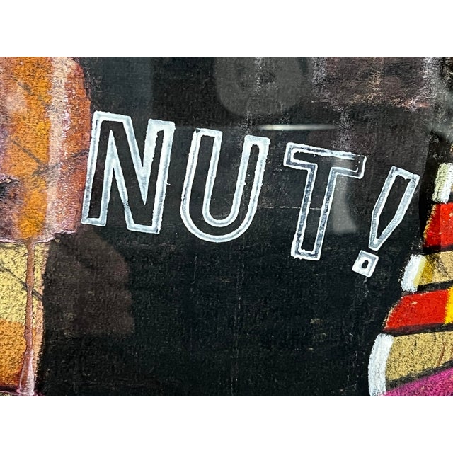 Circa 1965 Richard Merkin "Imaginary Portrait of Michael Frimkiss" Original Mixed Media Art Work, Framed For Sale In San Francisco - Image 6 of 12