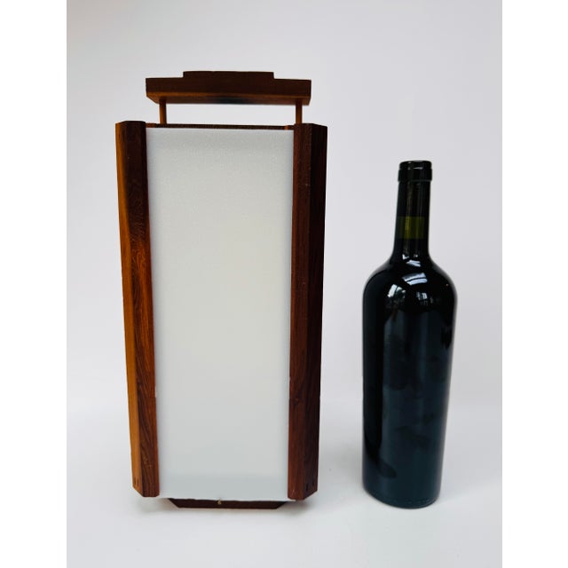 Vintage Japanese Wood Lantern With Translucent Panels For Sale - Image 14 of 14