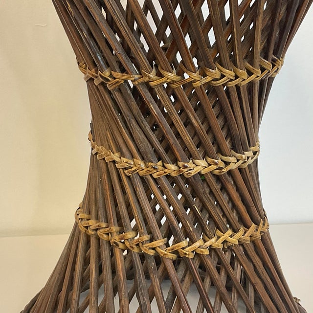 Vintage Wicker Plant Stand. Chairish