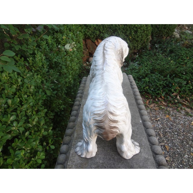 1960s 1960s Italian Glazed Ceramic Dog Sculpture For Sale - Image 5 of 9