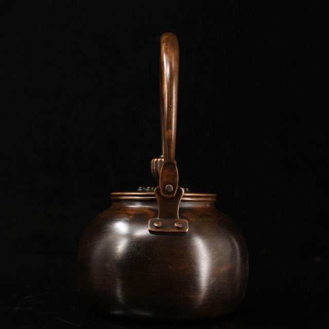 Late 19th Century Copper Teapot With Gemstone Inlays, 544g For Sale - Image 4 of 9