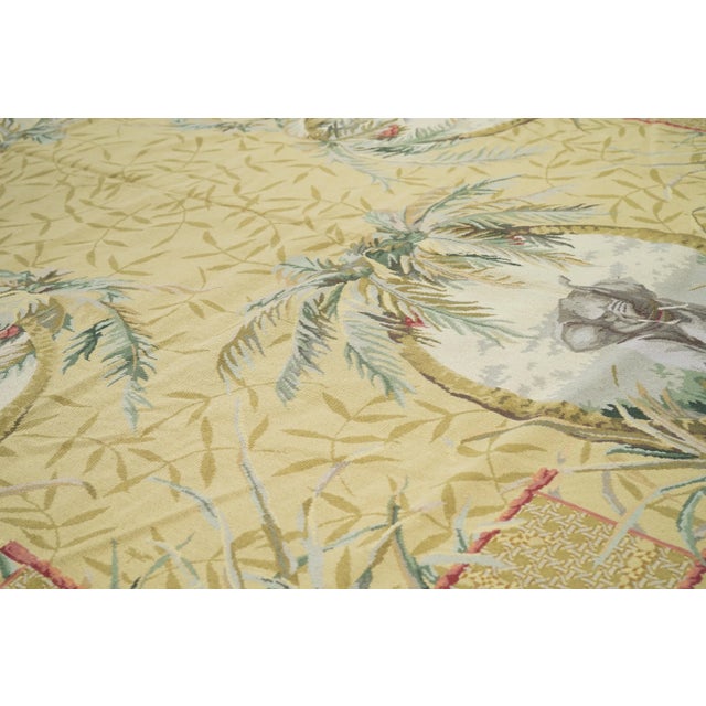French Aubusson Design Rug 8’0" X 10'0" For Sale In New York - Image 6 of 10