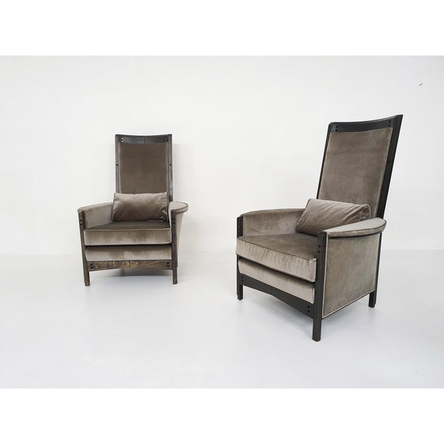 63970 Lounge Chairs by Umberto Asnago for Giorgetti Peggy, Italy, 1990s, Set of 2 For Sale - Image 3 of 18