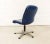Swiss Executive Desk Chair in Ocean Blue Leather from Sitag, 1970s For Sale - Image 4 of 10