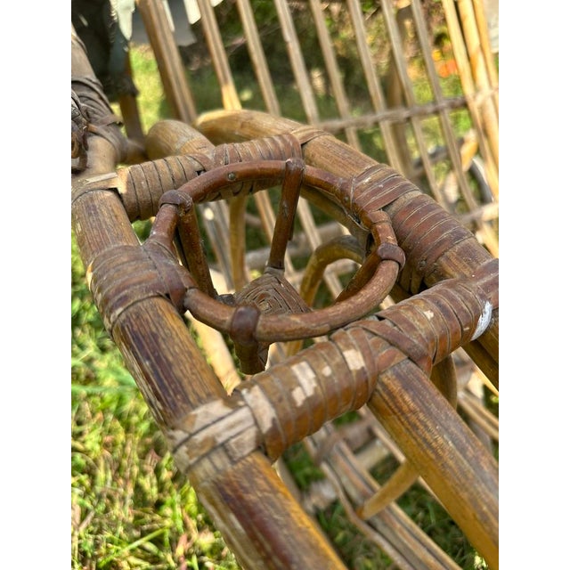 Champagne 1920s Bentwood Caned Chaise From the Estate of Chauncey Stillman - Unmolested For Sale - Image 8 of 18