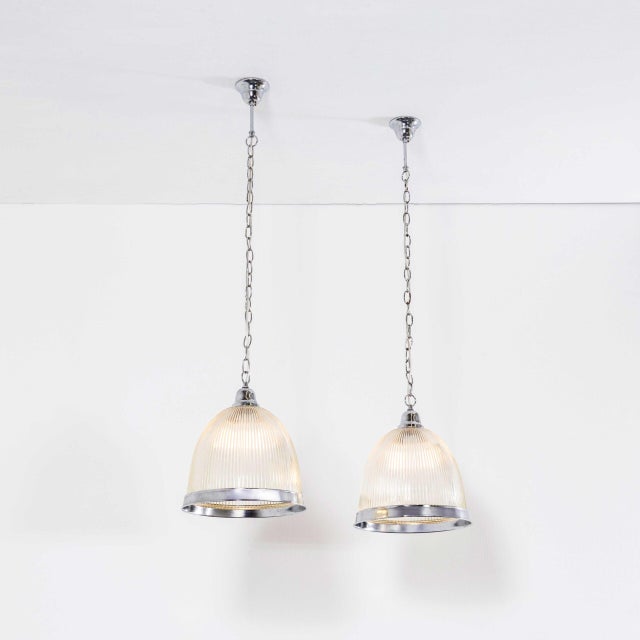 Vintage Prismatic and Chrome Lamps, 1970s, Set of 2 For Sale - Image 9 of 9