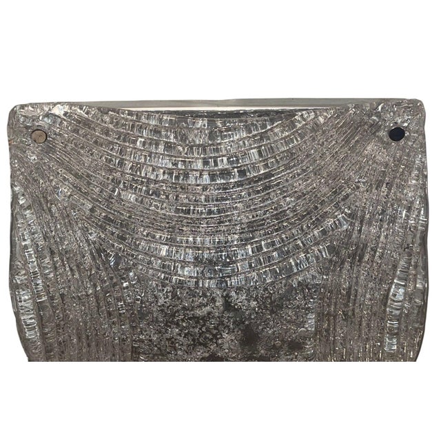 Mazzega Murano Glass Flush Mount Ceiling Light, Italy, 1970's. For Sale - Image 9 of 9