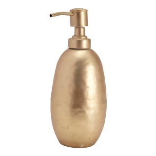 Nile Bath Accessories Lotion Dispenser in Brass For Sale