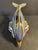 Mid-Century Modern Vintage MCM Royal Crown Derby Striped Dolphin on Wave Figurine For Sale - Image 3 of 6