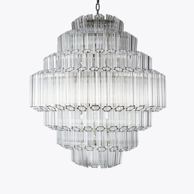 Clear Grande Palermo Chandelier from Pure White Lines For Sale - Image 12 of 12