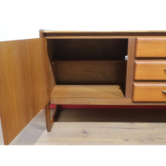 Mid 20th Century Mid Century Modern Vintage Teak British Credenza Sideboard For Sale - Image 5 of 14