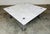 White Mid-Century Carrara Marble Square Cocktail Table in the Manner of Katavolos For Sale - Image 8 of 10