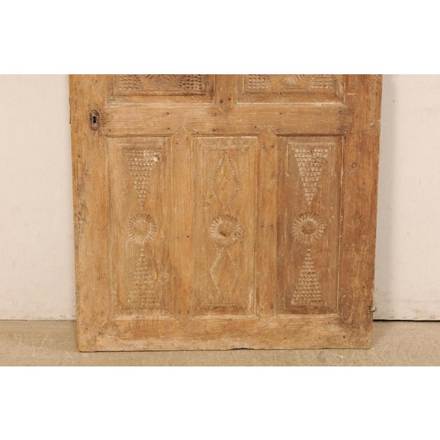 19th Century 19th Century Turkish Raised Wooden Panel Door For Sale - Image 5 of 8