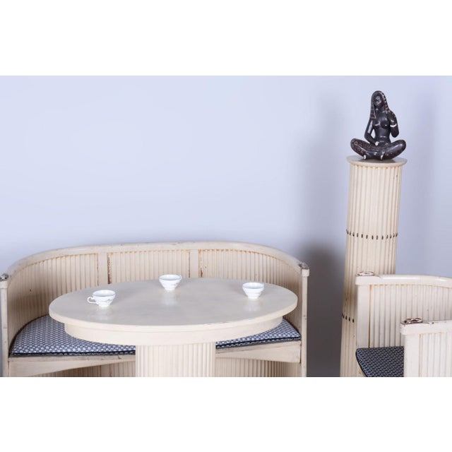 Art Nouveau Pedestal in Beech & Spruce, Austria, 1890s For Sale - Image 9 of 10