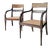 Regency Mahogany and Cane Armchairs, England, 19th Century, Set of 2 For Sale