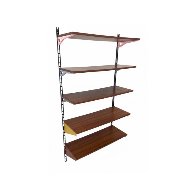 Brown Italian Walnut Bookcase, 1960s For Sale - Image 8 of 8