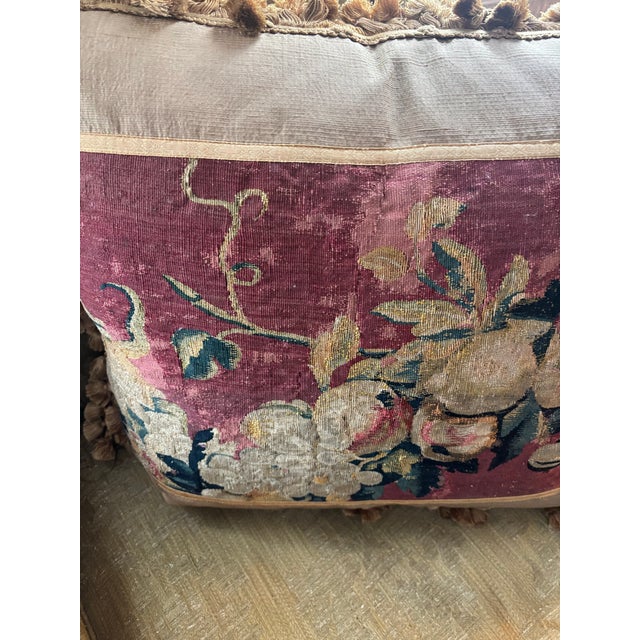 Gold Tapestry Pillow For Sale - Image 8 of 8