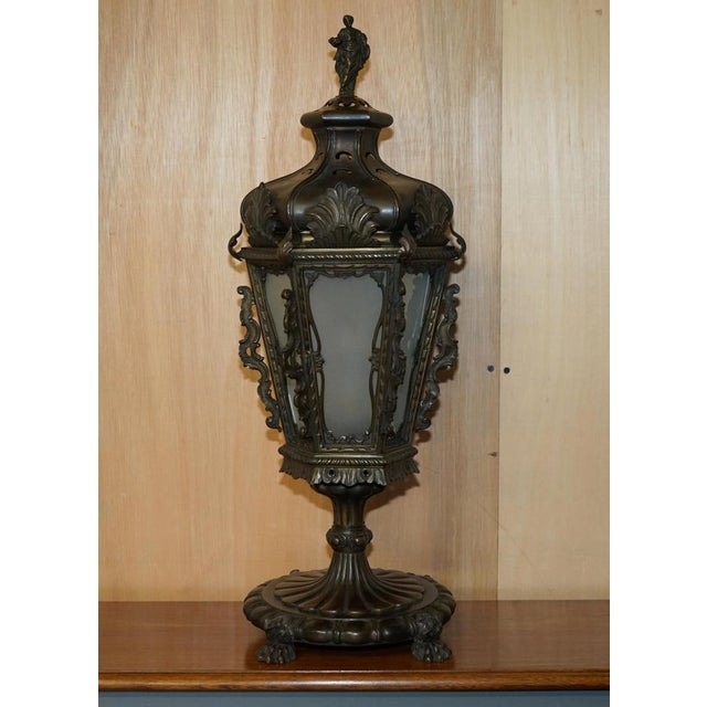 Stunning Antique Italian Venetian street lamp top which has been reclaimed from a traditional street lamp and made in to a...
