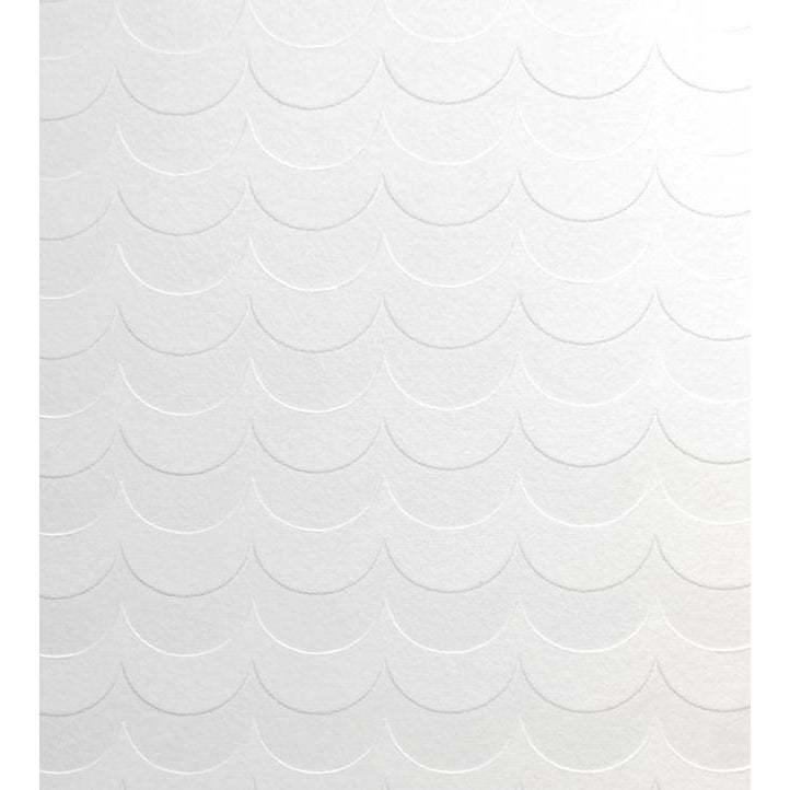 Scoop White Flock Wallpaper in Silver Price Per 11 Yard Roll Chairish