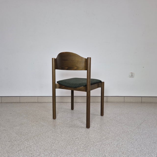 1970s Vintage Wood Dining Chair from Hiller, Germany, 1970s For Sale - Image 5 of 11