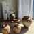 Red Large Grey and Red Terracotta Pot with Rattan Handles and Crossbars, 1980s For Sale - Image 8 of 11