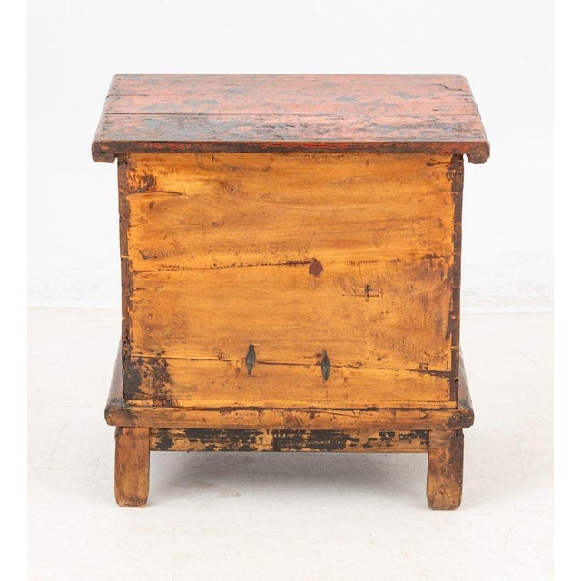 Late 19th Century Chinese Red Painted Elm Chest For Sale In New York - Image 6 of 6