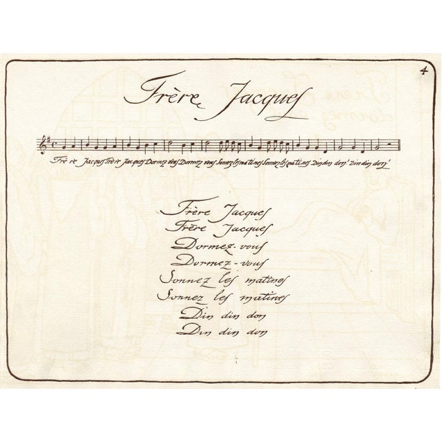 Illustration 1915, French Song Print by Guy Arnoux, Original Pochoir Print, France For Sale - Image 3 of 3