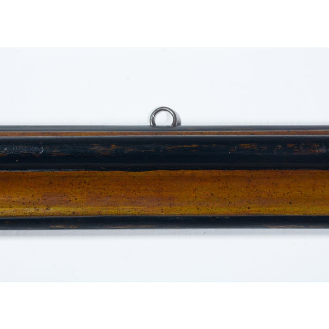 Large Antique Italian Mirror in Ebonized and Gilt Wood Frame in the style of Salvator Rosa, 1890s For Sale - Image 4 of 9