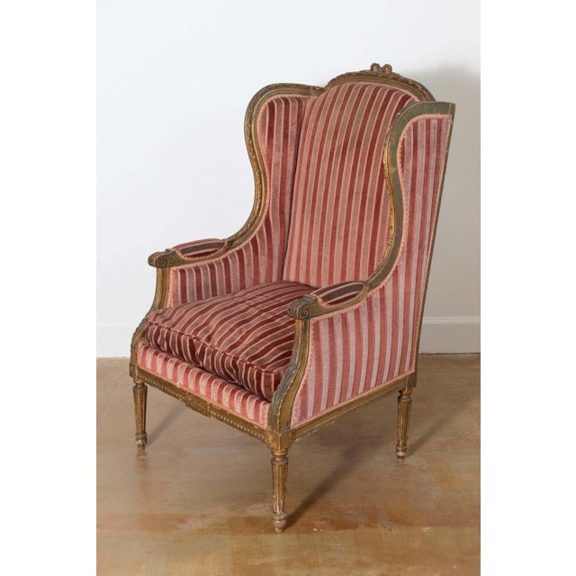 Pair of 19th Century French Bergeres For Sale - Image 4 of 7