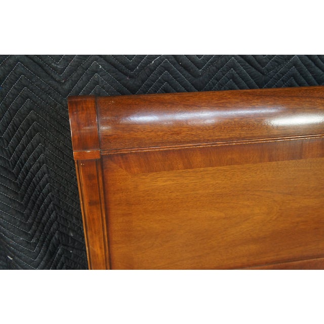 Mid Century Broyhill Mahogany Full Size Bed For Sale - Image 9 of 12