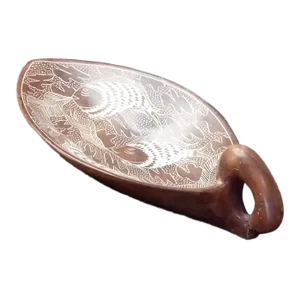 1980s Hand Carved Soapstone Swan Trinket Holder From Kenya