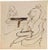 Modern Mino Maccari, Homemade Scene, 1960s, China Ink on Paper For Sale - Image 3 of 3