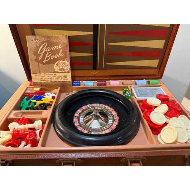 Vintage Lowe Suitcase Game Set With Multiple Games. For Sale In Kansas City - Image 6 of 6