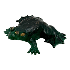 Unusual Vintage 1930s American Cast Iron Frog Doorstop Doorstop by Wilton Products in Pennsylvania