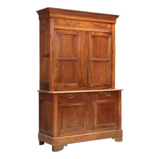 Double Body Cabinet in Walnut For Sale
