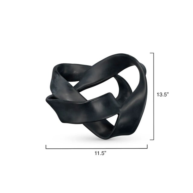 Modern Jamie Young Tangled Table Object in Black For Sale - Image 3 of 6