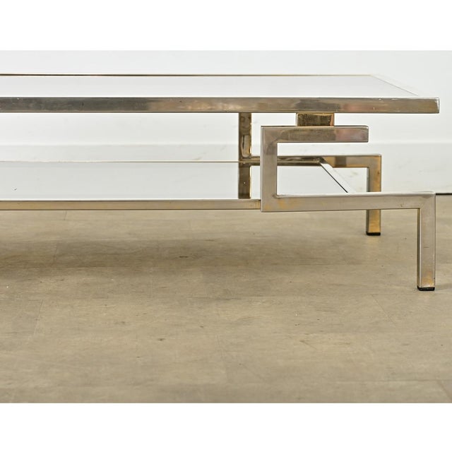 French Vintage Coffee Table in the Manner of Guy Lefèvre For Sale - Image 10 of 11