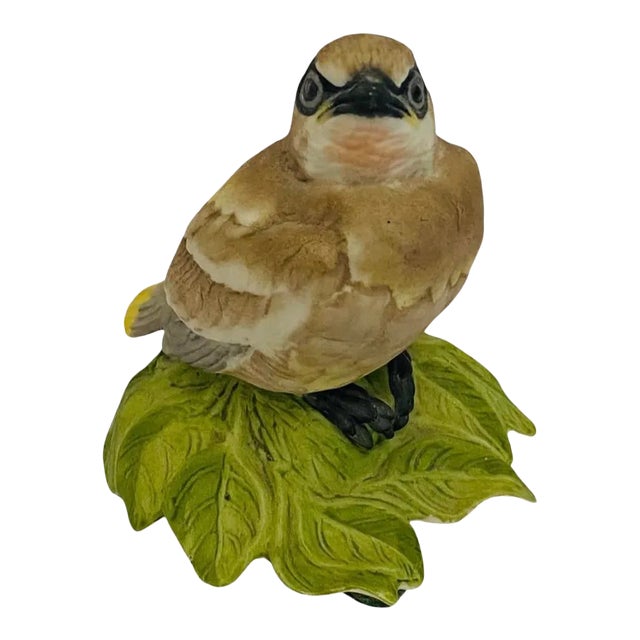 Vintage Boehm Porcelain Baby Cedar Waxwing Figurine #432u For Sale