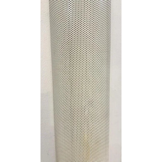 White White Perforated Metal Wall Lights, 1980, Set of 2 For Sale - Image 8 of 11