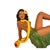 Modern 1980s Hawaiian Art Pottery Nude Pin-Up Yellow Hula Girl Wall Sculpture, Pair For Sale - Image 3 of 6